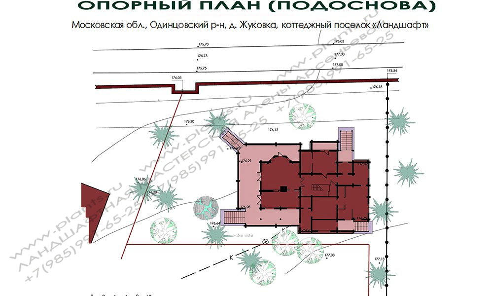 Проект участка - опорный план